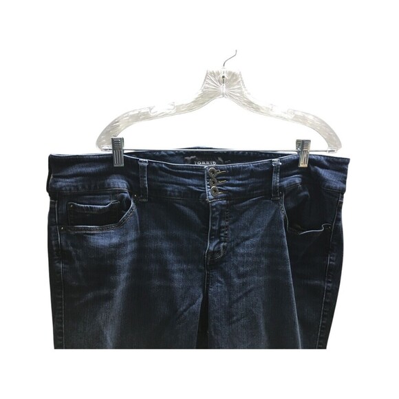 Torrid Premium Jeans Women's Size 22 Regular Blue Cotton Blend Stretch - Picture 3 of 7